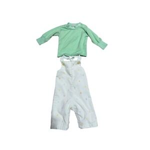 Vintage Health-tex Baby Boys Alphabet Corduroy Overalls and Shirt Set 3 Months